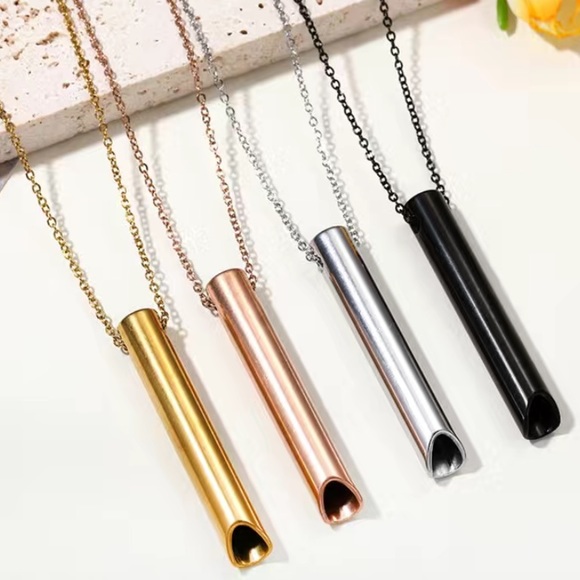 Anxiety Breathing Meditation Mindfulness Necklace - Picture 3 of 9